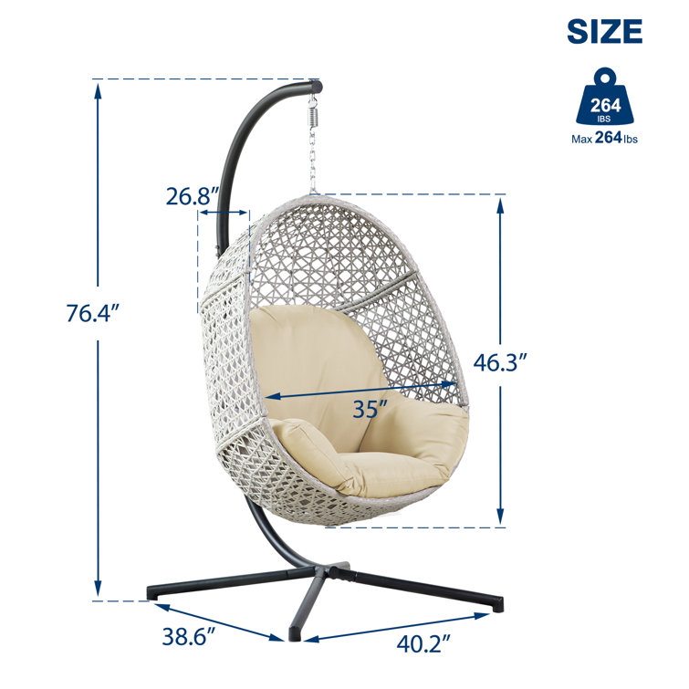 Egg 2025 chair dimensions